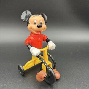 VTG Mickey Mouse on Tricycle that Pedals 1977 Walt Disney Productions Hong Kong